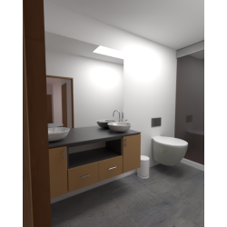Render Modelado de mueble de baño 