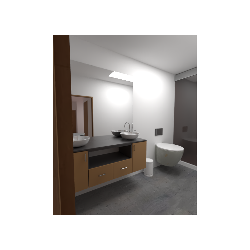Render Modelado de mueble de baño 
